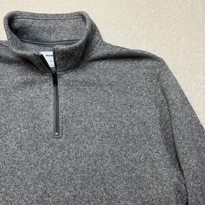 Old Navy Pullover‎ Mens XXL Gray 1/4 Zip Fleece Knit Sweater Mock Neck 4667